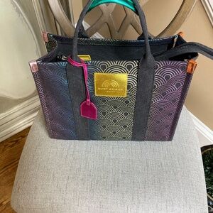 Kurt Geiger Canvas Tote withe Signature Kurt Geiger Trim